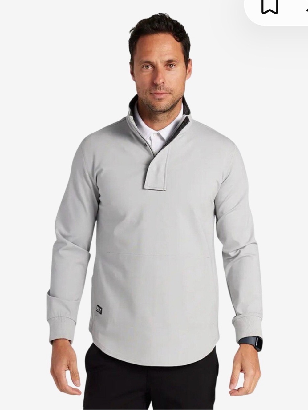 NWT BYLT Elite+ Fairway Drop-Cut Pullover Men’s XXL Storm Gray Golf